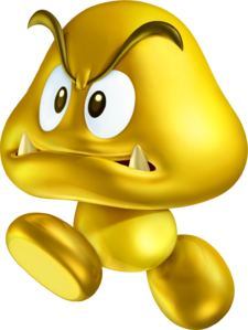 Gold Goomba - Super Mario Wiki, the Mario encyclopedia