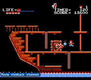 The ship level from the Famicom release.
