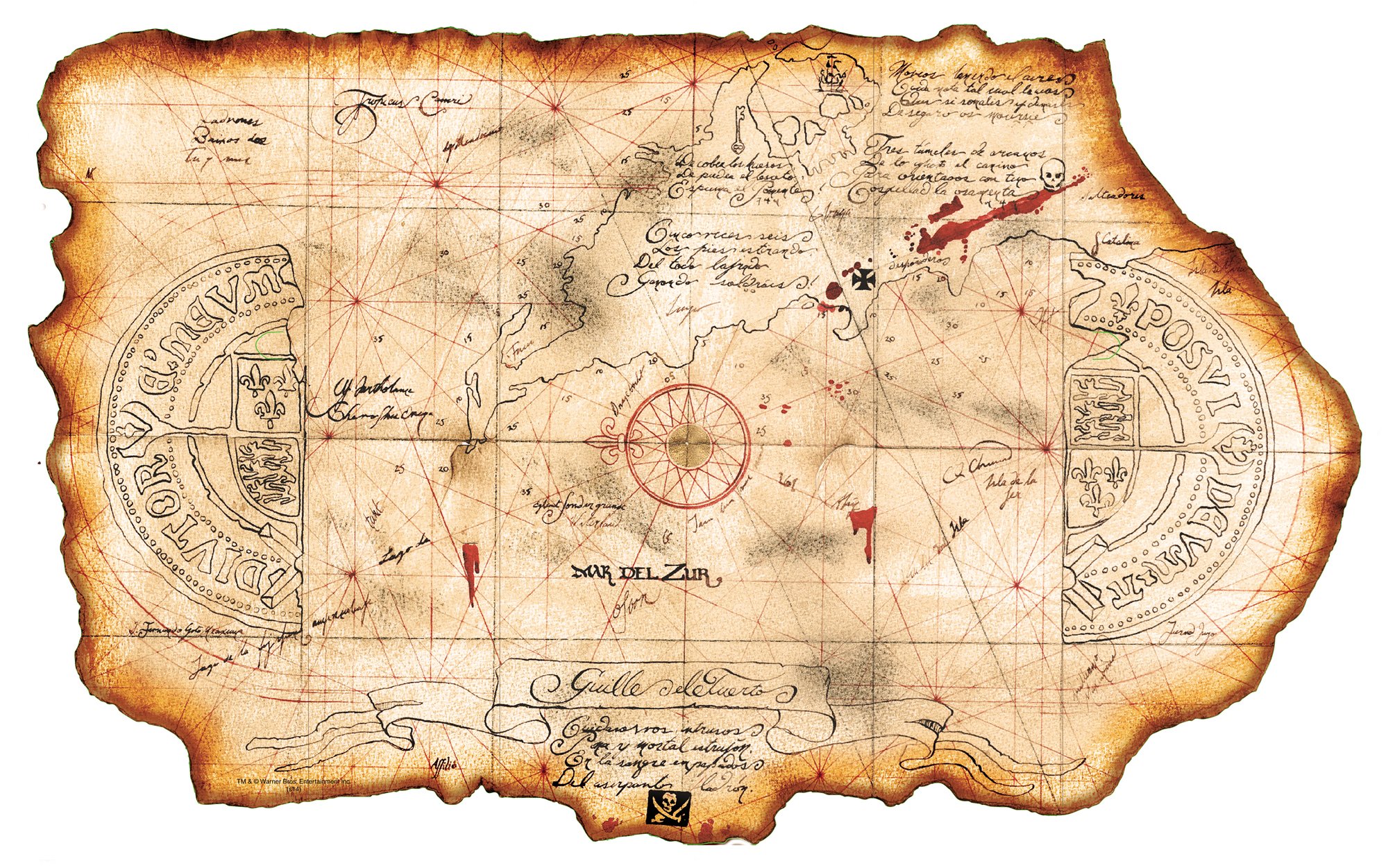 Map From The Goonies One-Eyed Willy's Map | The Goonies Wiki | Fandom