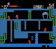 The pipes level from the Famicom release.