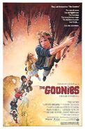 The Goonies, as they appear on the theatrical poster.