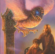 The cuckoo clock as depicted on the Dutch cover of The Cuckoo Clock of Doom.