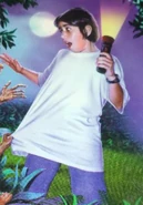 Joe as depicted on the Spanish cover of Revenge of the Lawn Gnomes.