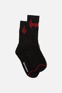 Black and Red Cottonon Socks