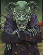 A Horror as depicted on the second printing of the French cover of One Day at HorrorLand.