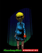 Concept art for the Haunted Mask from Goosebumps.