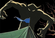 Sabre as depicted on the second French cover of Welcome to Camp Nightmare The first version does not show Sabre. Illustrated by Henri Galeron.