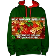 A gummy bear hoodie