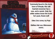 Monster Card #8: Evil Snowmen
