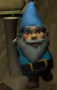 A blue Gnome in Goosebumps Night of Scares.