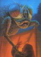 Sabre as depicted on the Dutch cover of Welcome to Camp Nightmare.