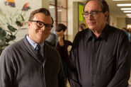 Jack Black (left) with R.L. Stine (right).