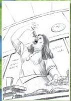 Fifth sketch with original cover concept.