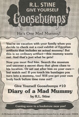 GYG 10 Diary Mad Mummy bookad from OS47 1996 1stpr