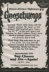 Os 44 Say Cheese and Die Once again bookad from OS43