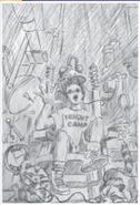 Early sketch by Tim Jacobus.