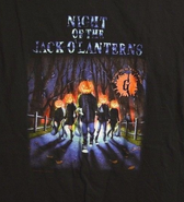 'Night of the Jack O' Lanterns' T-shirt detail.