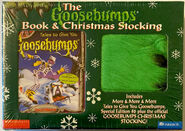 More & More & More Tales to Give You Goosebumps, with Christmas stocking.