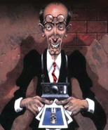 Mr. Saur as depicted on the French cover of Say Cheese and Die — Again!.