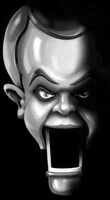 A sketch of Slappy's head that was featured on the Goosebumps Gold page on Tim Jacobus' website. The art is unrelated to Slappy New Year.