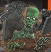 AGraveyardGhoulFrenchArtwork.png (664 KB) A Graveyard Ghoul as depicted on the French cover of Attack of the Graveyard Ghouls.