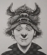 Phil was wearing a werewolf mask.