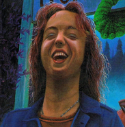 Lizzy as depicted on the Dutch cover of One Day at HorrorLand.