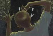 Grady as depicted on the French cover of The Werewolf of Fever Swamp.