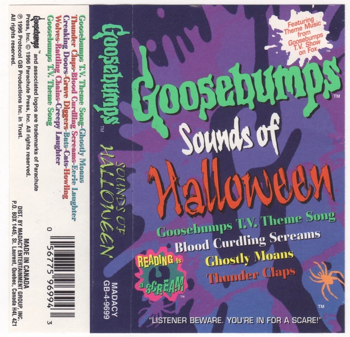 Cassette Goosebumps tv soundtrack