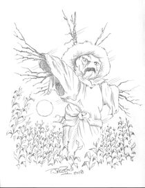 The Scarecrow Walks at Midnight 2018 sketch