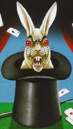 Amaz-O as a rabbit as depicted on the French cover of Bad Hare Day.