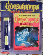 Tales to Give You Goosebumps, with booklight.