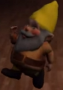 A yellow Gnome in Goosebumps Night of Scares.