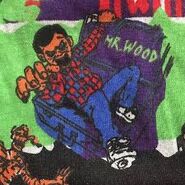 Mr. Wood's appearance on a Goosebumps T-shirt.