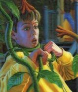 Casey as depicted on the first printing of the Dutch cover of Stay Out of the Basement.