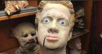 An assortment of Goosebumps (1995) monster props