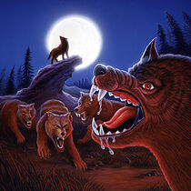 Night in Werewolf Woods - artwork