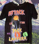 'Attack of the Jack O' Lantern' T-shirt (Alternate image).