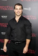 Shawn Roberts at the 2012 red carpet premiere of Resident Evil: Retribution.