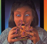 Regina as depicted on the French cover of Go Eat Worms!.