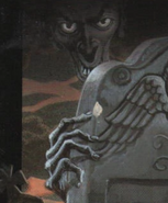 Oswald Manse as depicted on the French cover of Attack of the Graveyard Ghouls.