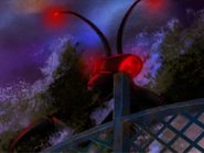 The Giant Praying Mantis as seen in the "Shocker on Shock Street" loading screen for Goosebumps HorrorTown.