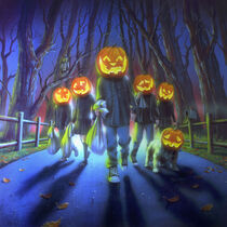 Attack of the Jack-O'-Lanterns - artwork