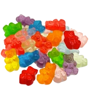 Real gummy bear snacks (with Scholastic logo printed on them)