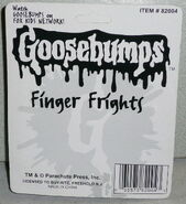 All four Finger Frights in package back