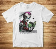 Curly reading T-shirt