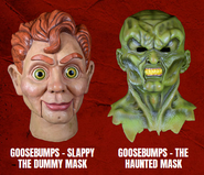 Haunted Mask and Slappy masks sold by Trick or Treat Studios