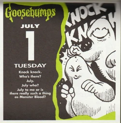 1997 Goosebumps 365 Scare-a-Day Calendar | Goosebumps Wiki | Fandom