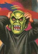 The Haunted Mask as depicted on a Topps Goosebumps trading card.