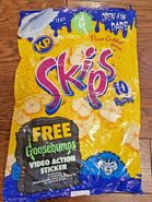 1996 Skips Snack Bag advertising FlicPic Action Cards